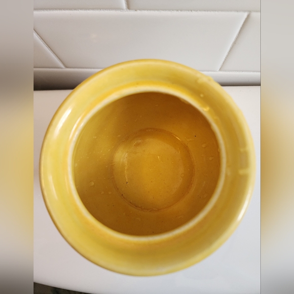 Vintage USA 78 Shawnee Pottery Corn King Sugar Bowl Yellow and Green (B) - Picture 2 of 5